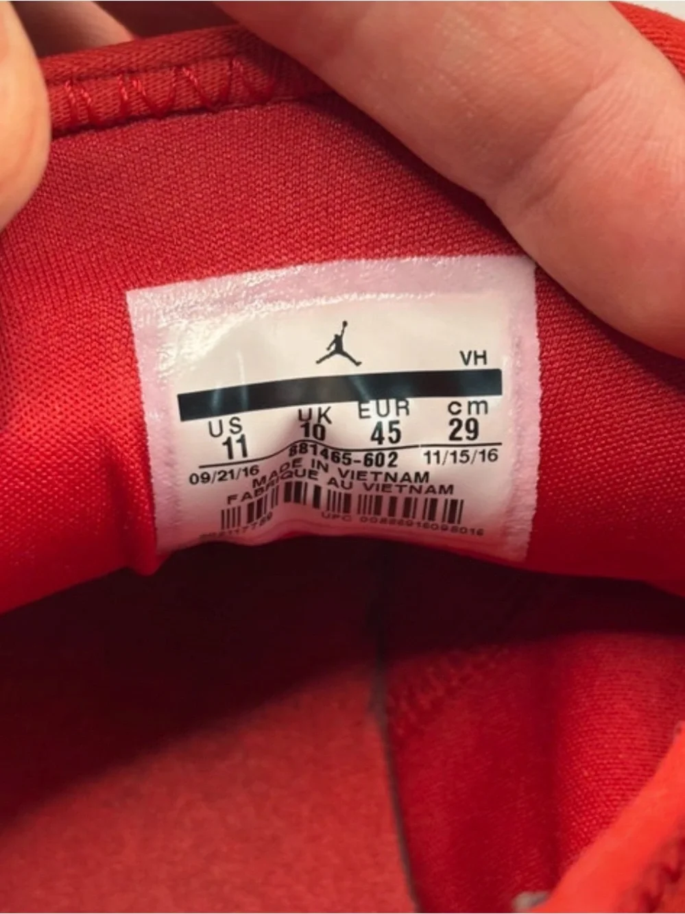 Jordan Mens All-Red Athletic Sneakers